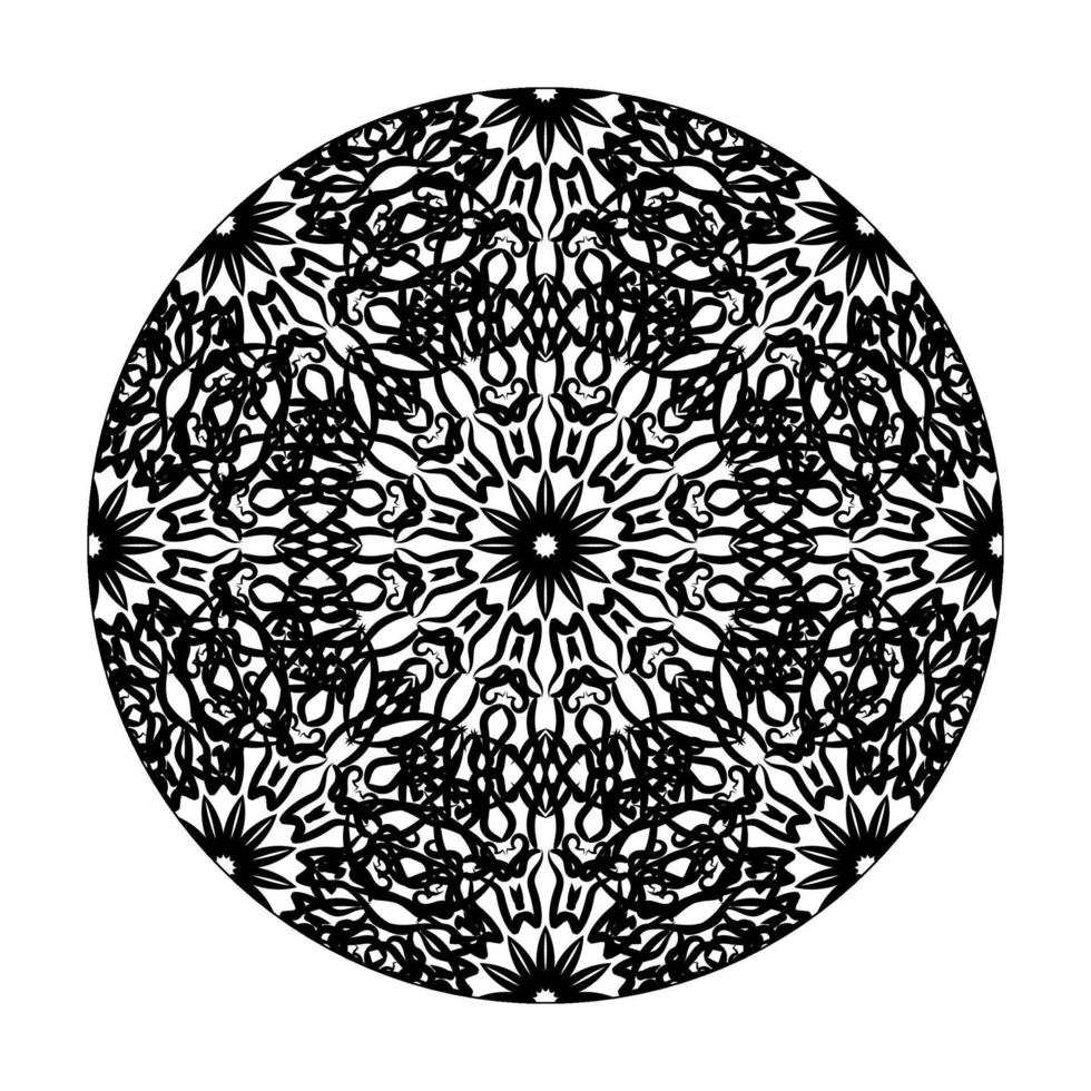 handritad mandala. dekoration i etniska orientaliska doodle prydnad. vektor