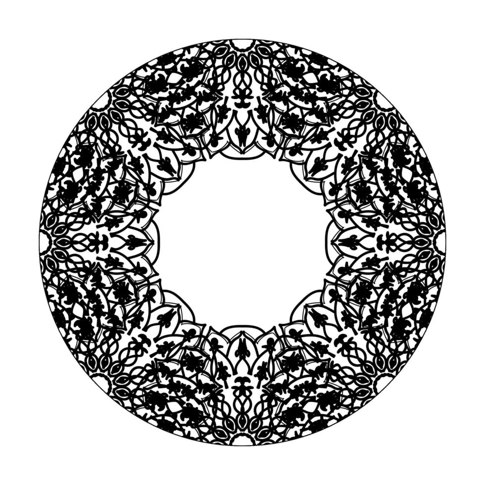 handgezeichnetes Mandala. dekoration in ethnischer orientalischer gekritzelverzierung. vektor