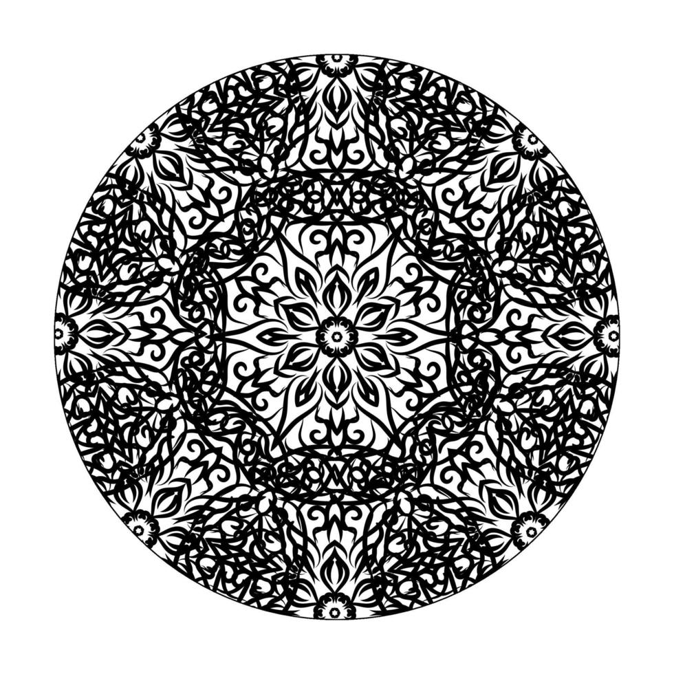 handgezeichnetes Mandala. dekoration in ethnischer orientalischer gekritzelverzierung. vektor