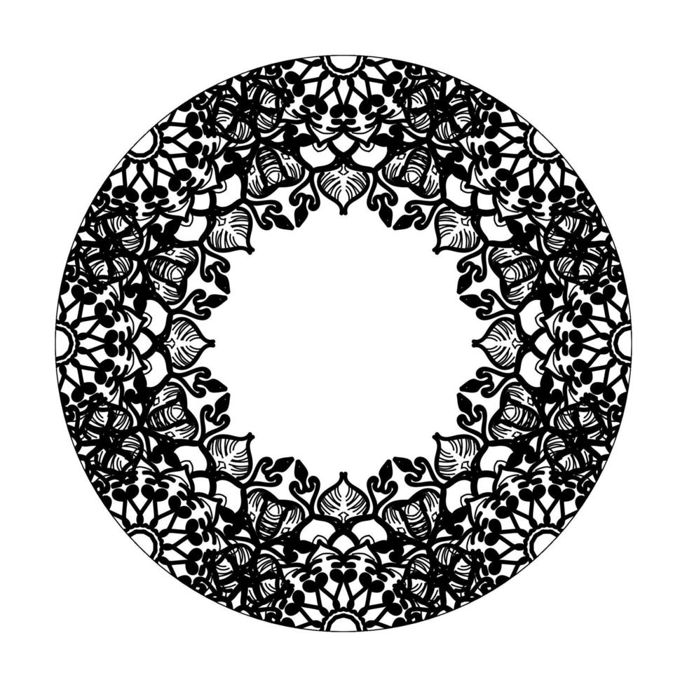 handgezeichnetes Mandala. dekoration in ethnischer orientalischer gekritzelverzierung. vektor