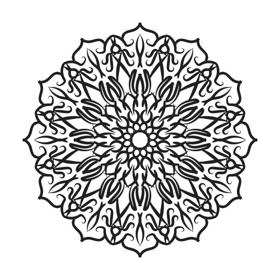 handgezeichnetes Mandala. dekoration in ethnischer orientalischer gekritzelverzierung. vektor