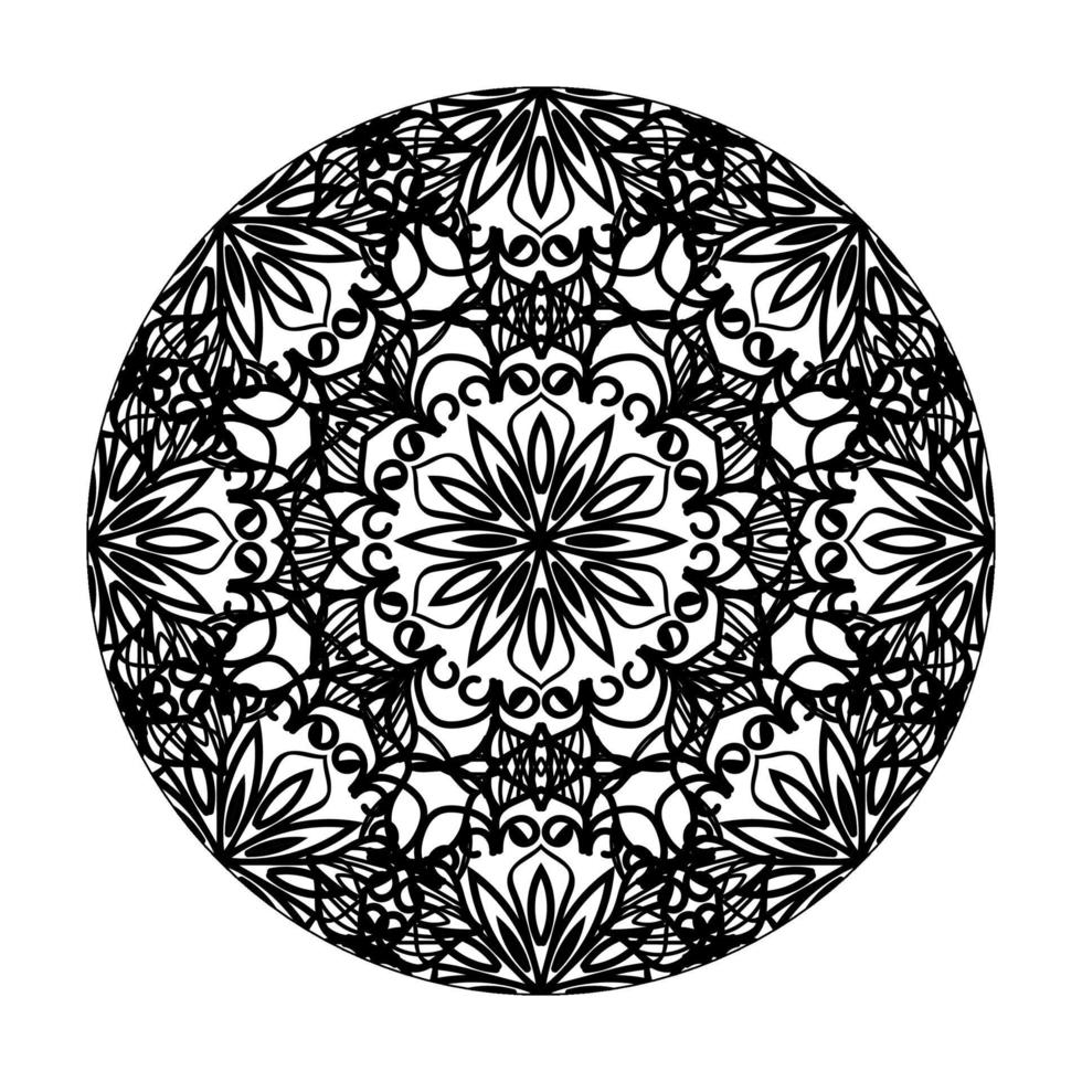 handgezeichnetes Mandala. dekoration in ethnischer orientalischer gekritzelverzierung. vektor