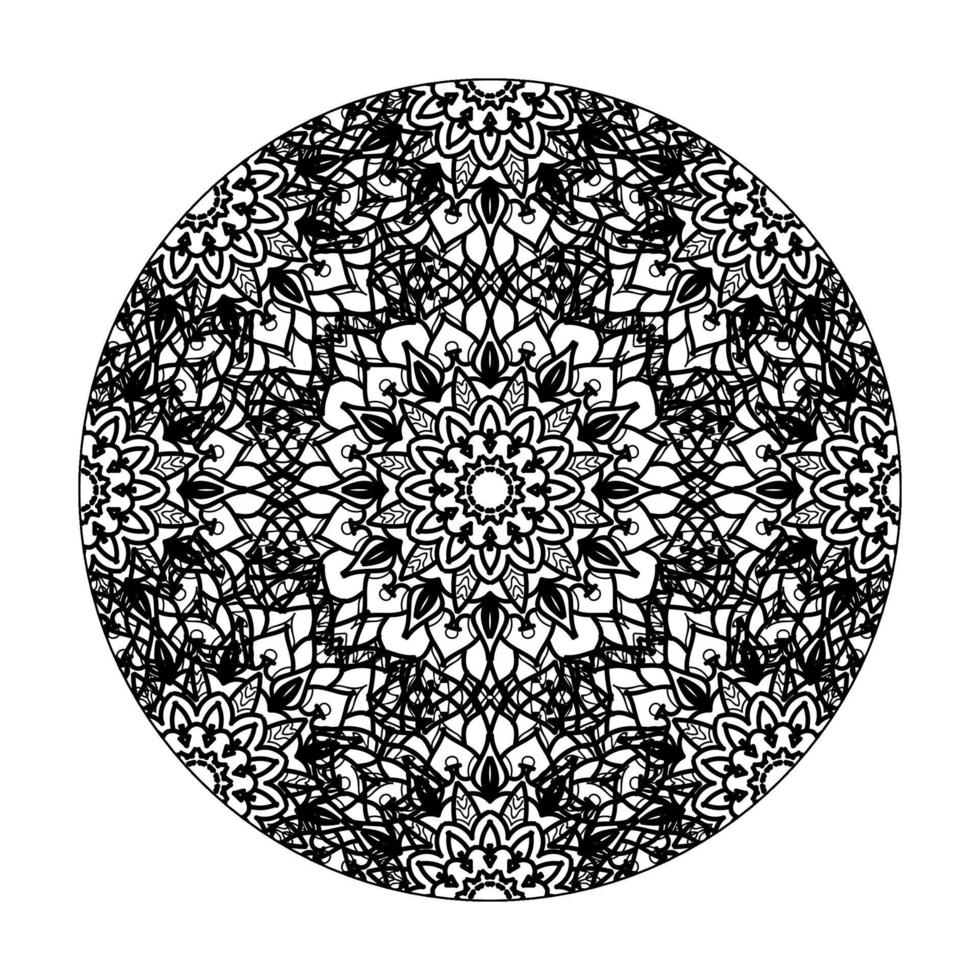 handgezeichnetes Mandala. dekoration in ethnischer orientalischer gekritzelverzierung. vektor