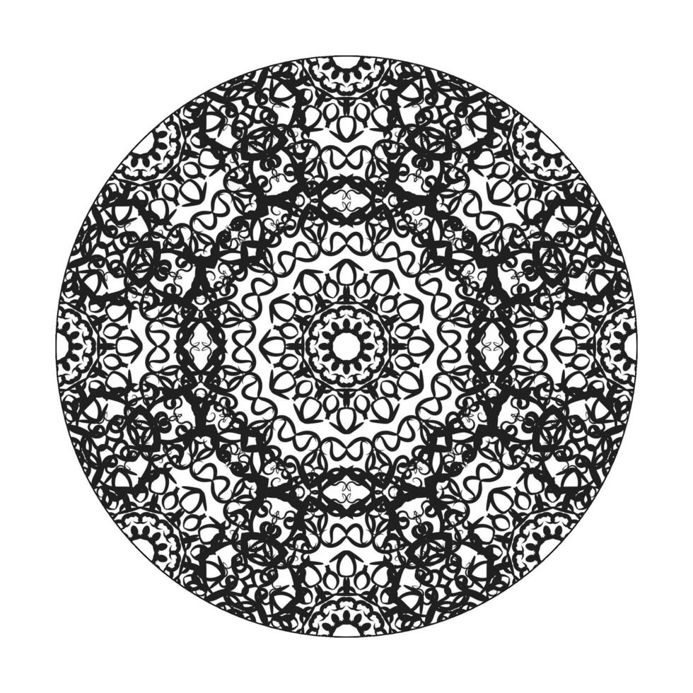 handritad mandala. dekoration i etniska orientaliska doodle prydnad. vektor