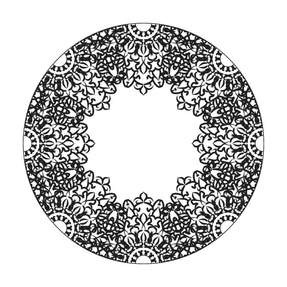 handgezeichnetes Mandala. dekoration in ethnischer orientalischer gekritzelverzierung. vektor