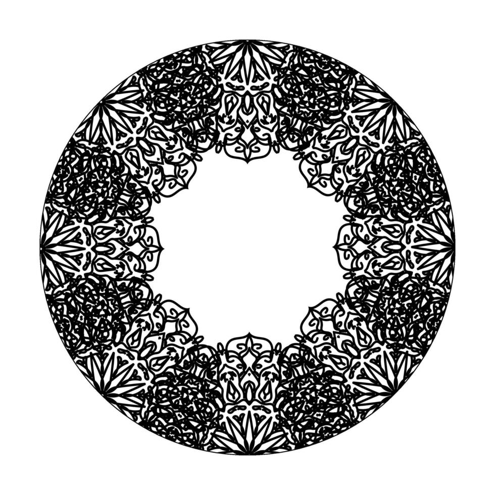 handgezeichnetes Mandala. dekoration in ethnischer orientalischer gekritzelverzierung. vektor