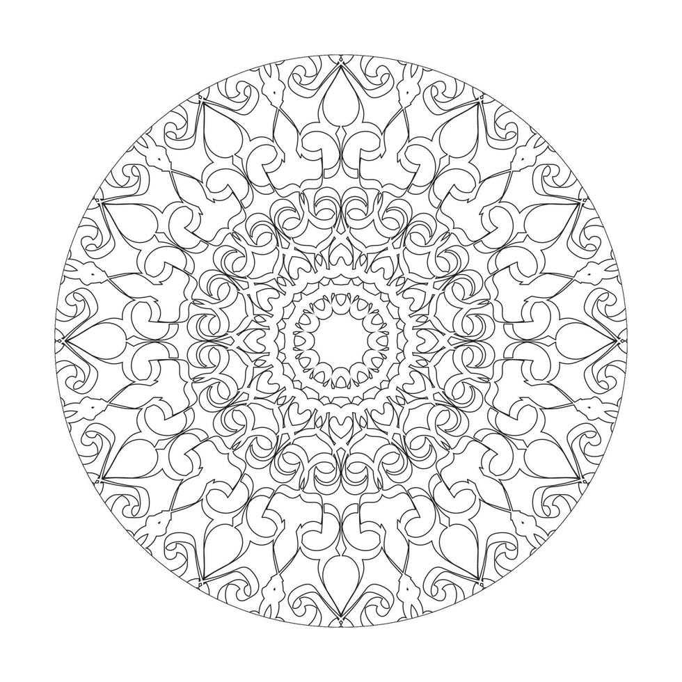 vektor rund abstrakt cirkel. mandala stil.