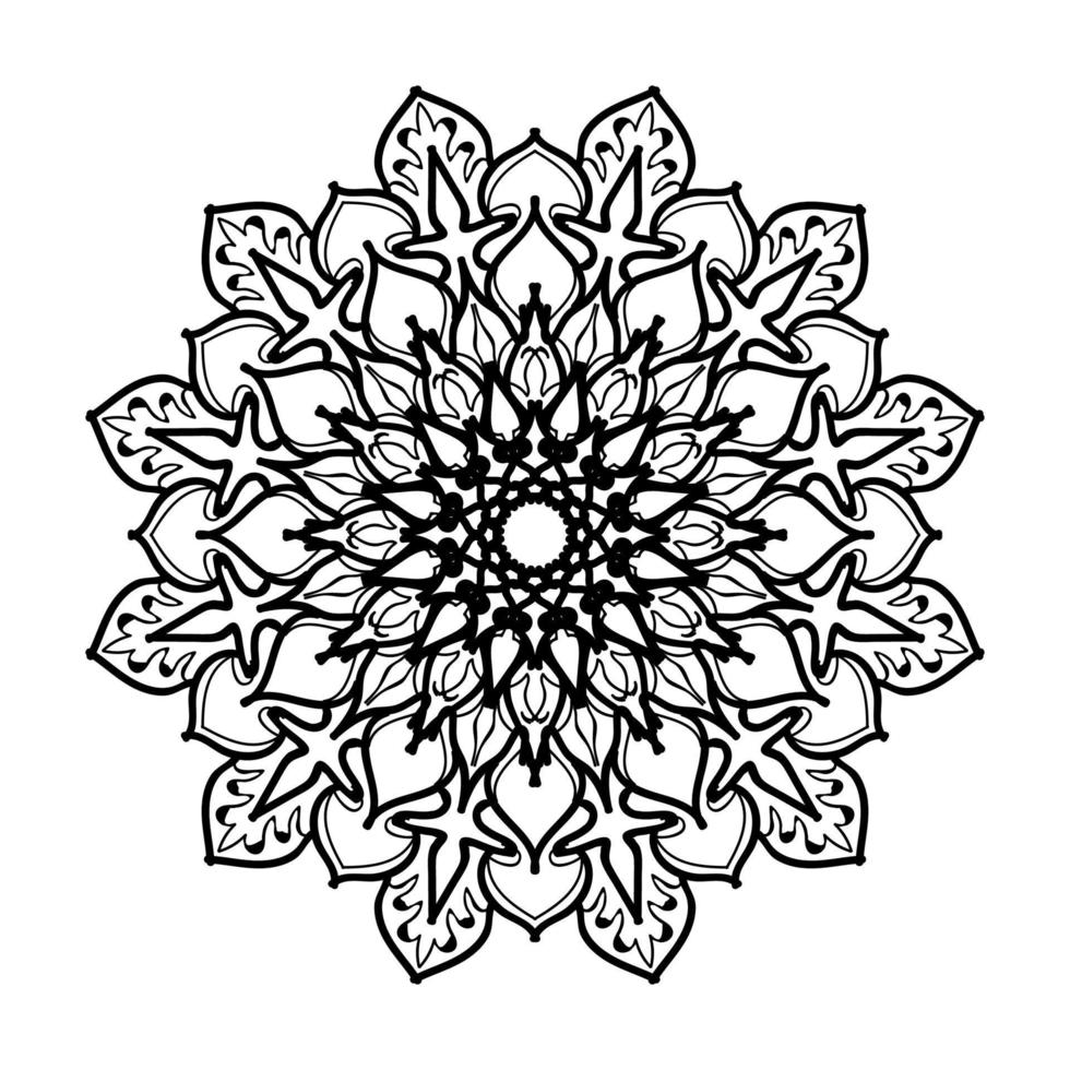 handritad mandala. dekoration i etniska orientaliska doodle prydnad. vektor