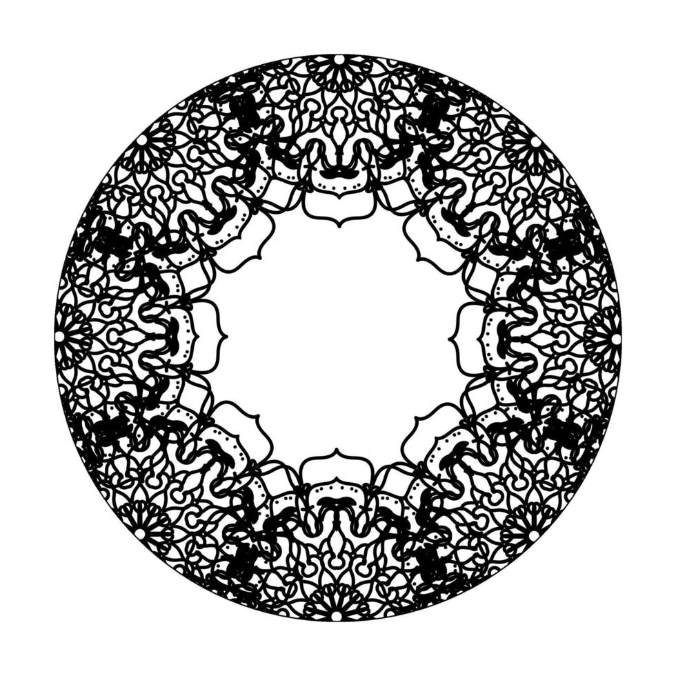 handgezeichnetes Mandala. dekoration in ethnischer orientalischer gekritzelverzierung. vektor