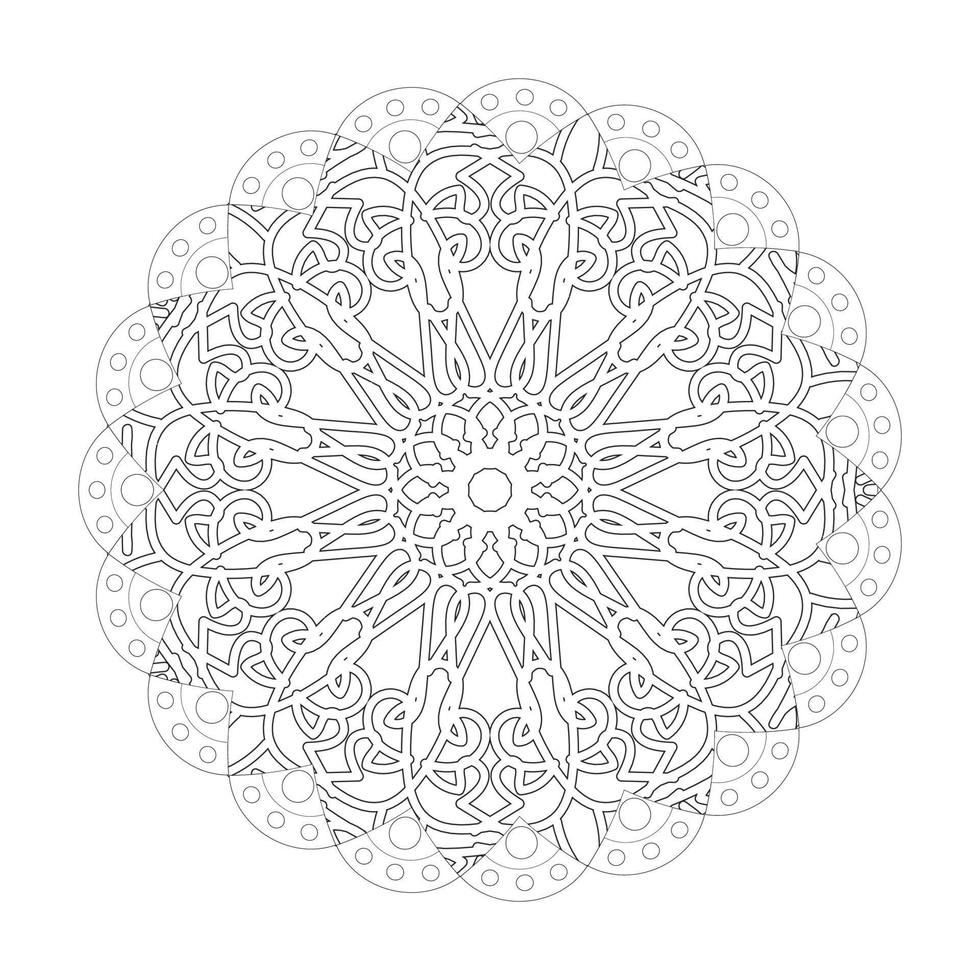 vektor rund abstrakt cirkel. mandala stil.