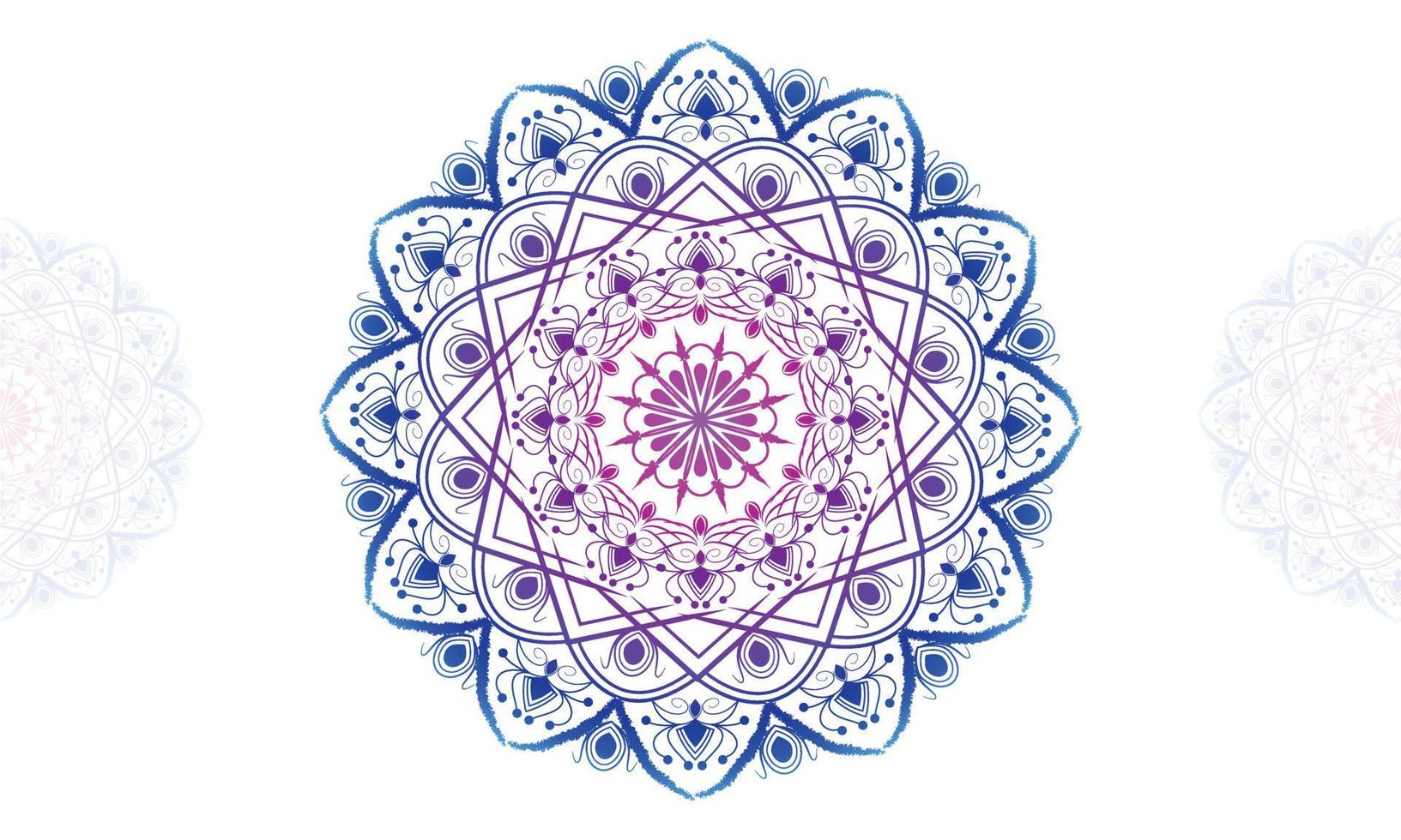 Mandala-Design. Mandala-Muster-Vektor-Design. vektor