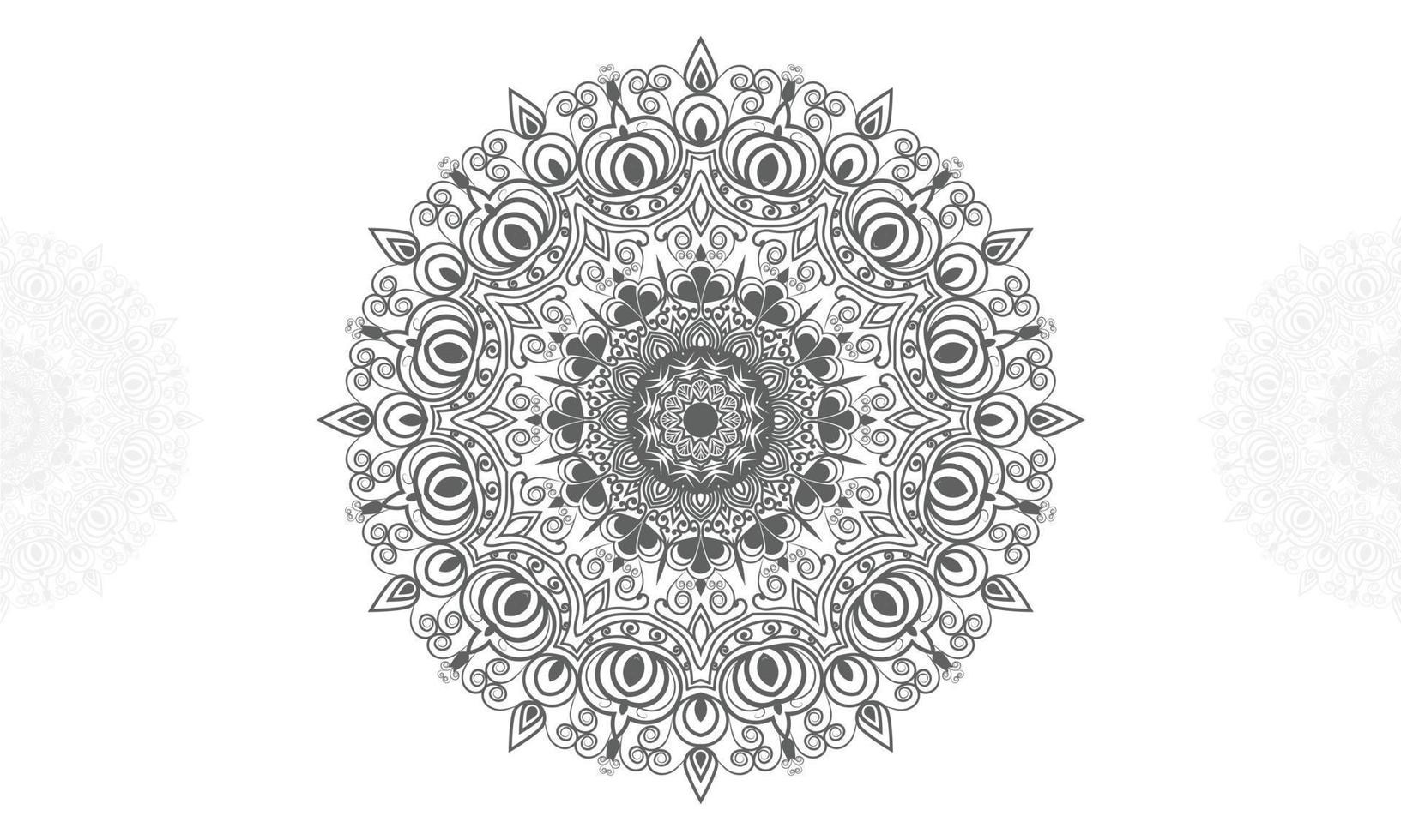 Mandala-Design. Mandala-Muster-Vektor-Design vektor