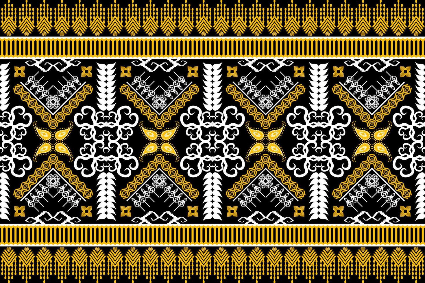 geometrische ethnische orientalische traditionelle pattern.figur tribal stickerei style.design für hintergrund, tapete, kleidung, verpackung, stoff, vektorillustration vektor