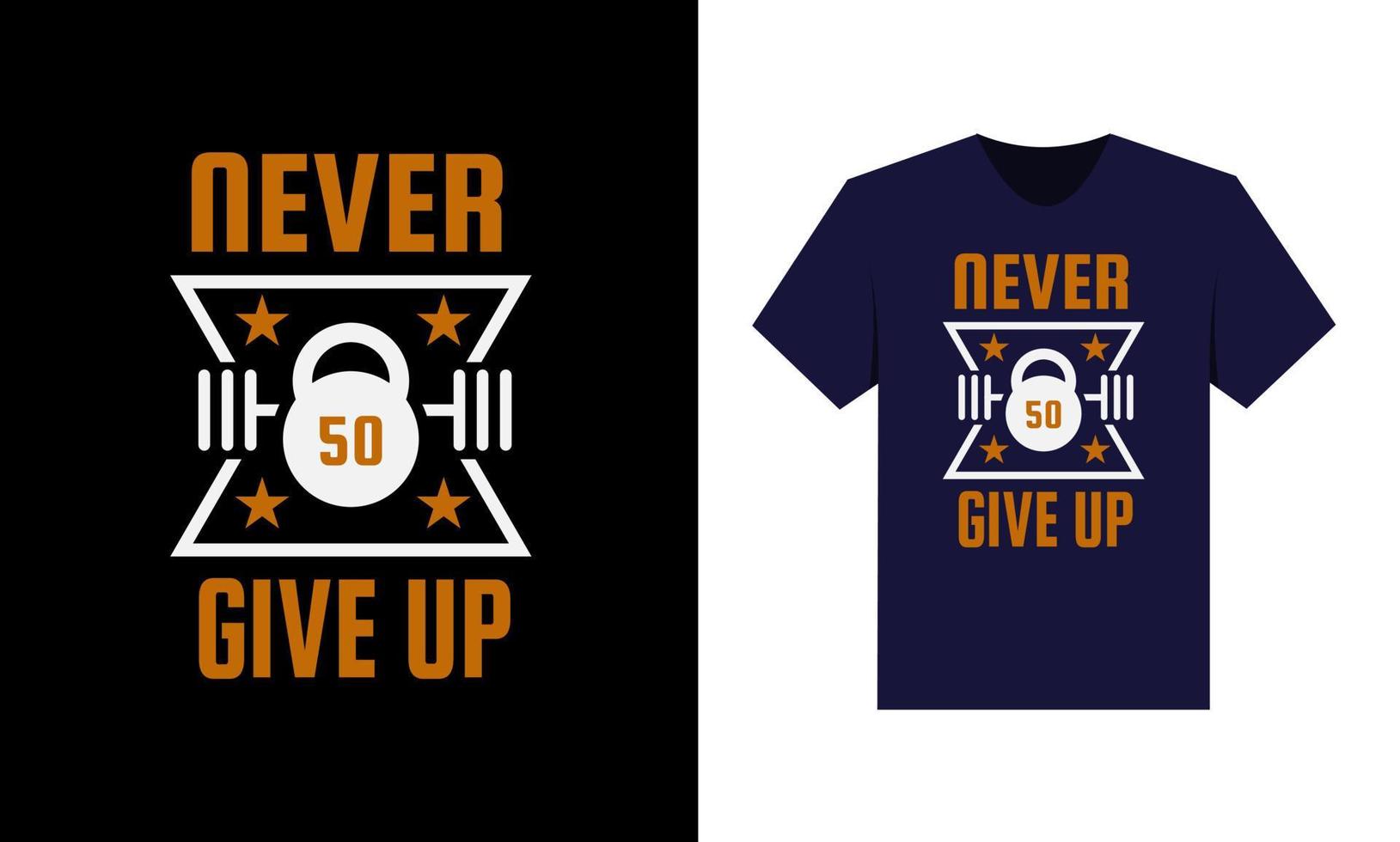 bästa t-shirtdesign för motivation och träningsinspiration. vektor