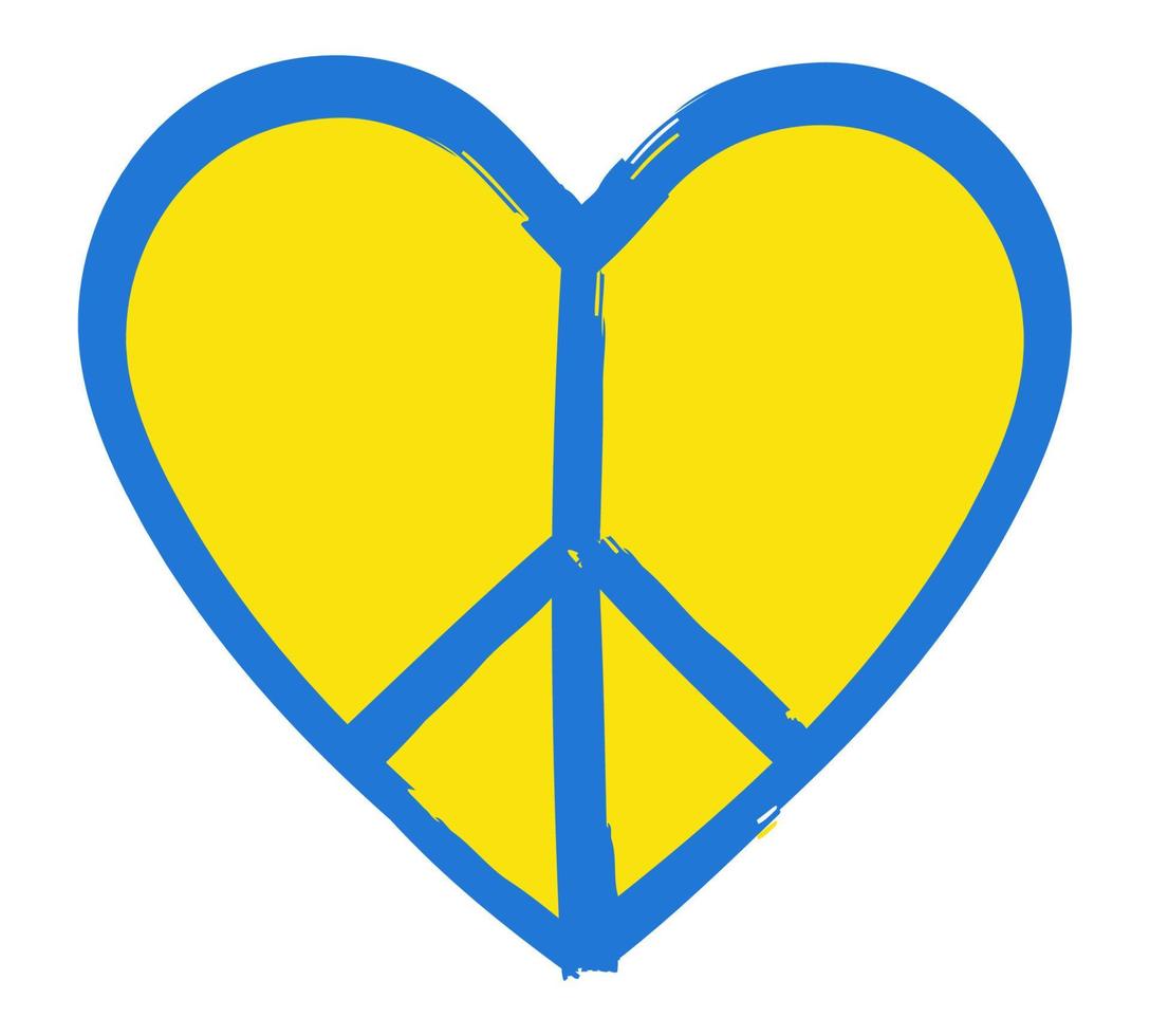 Frieden. Liebe. Ukraine. vektor