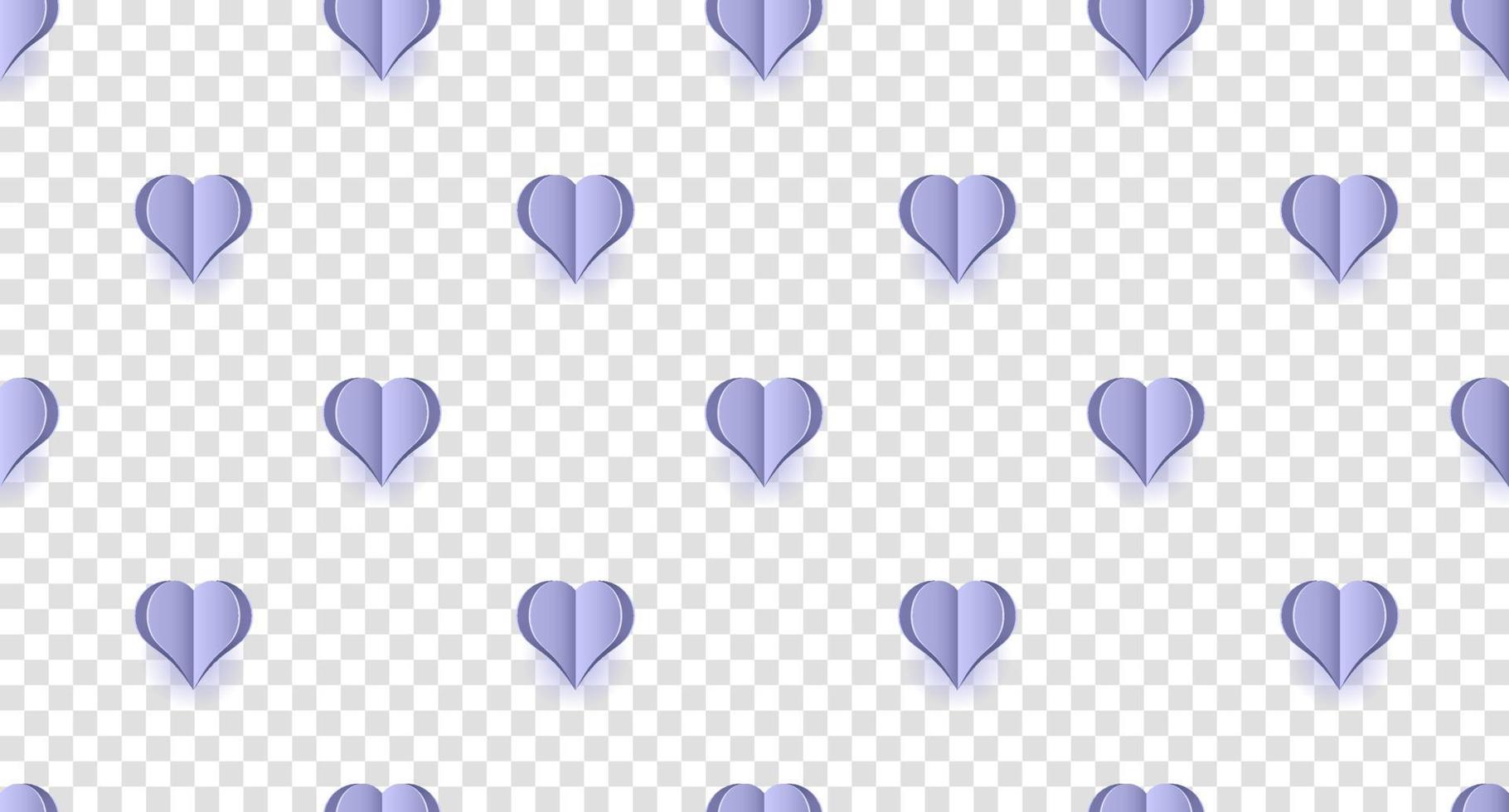 nahtloses Muster mit lila Herzen. Herzen Tapete. nahtloses Beschaffenheitsmuster der netten purpurroten Herzen. süßes nahtloses Muster. Vektor-Illustration vektor
