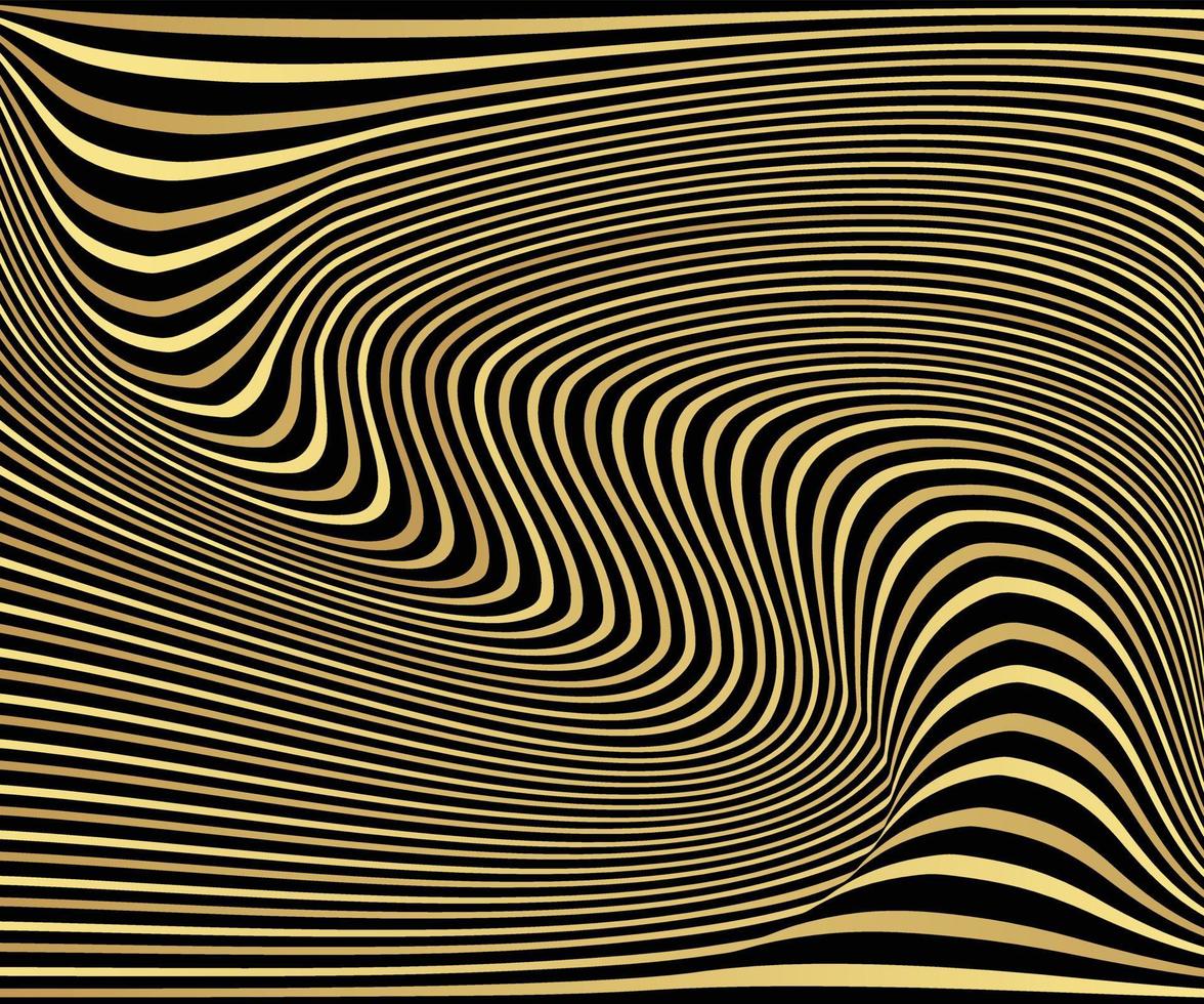 abstrakter Gold luxuriöser Wellenlinienhintergrund - einfache Textur für Ihr Design. Farbverlauf Hintergrund. moderne Dekoration für Websites, Poster, Banner, eps10 Vektor