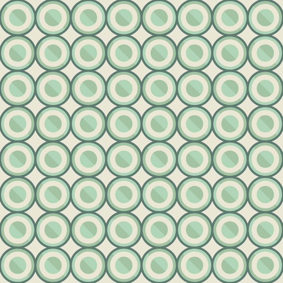 liten geometrisk slumpmässig diagonal halvcirkel rutnät sömlösa mönster retro grön och vit grädde bakgrund. använd för tyg, textil, inredningselement, klädsel, förpackning, inslagning. vektor