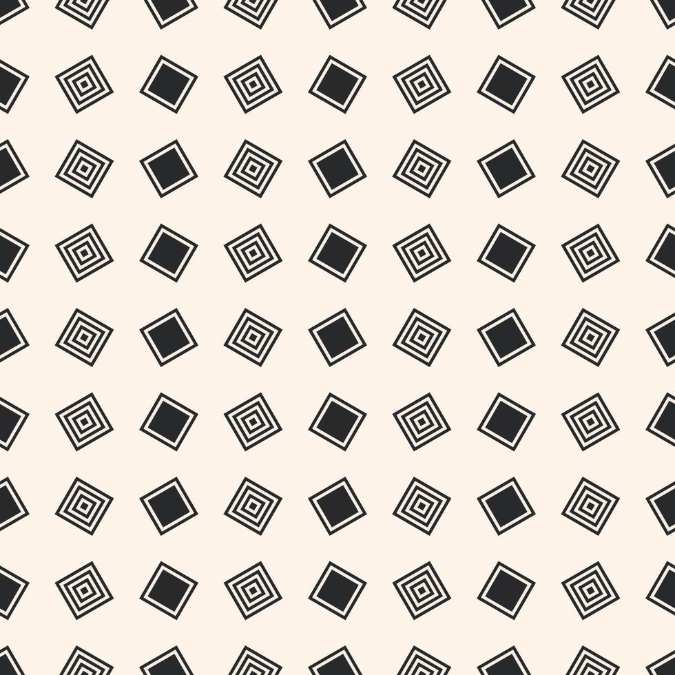 kleiner zufälliger quadratischer geometrischer formnahtloser musterhintergrund. minimalistisches beigefarbenes Design. Verwendung für Stoffe, Textilien, Innendekorationselemente, Polster, Verpackungen. vektor