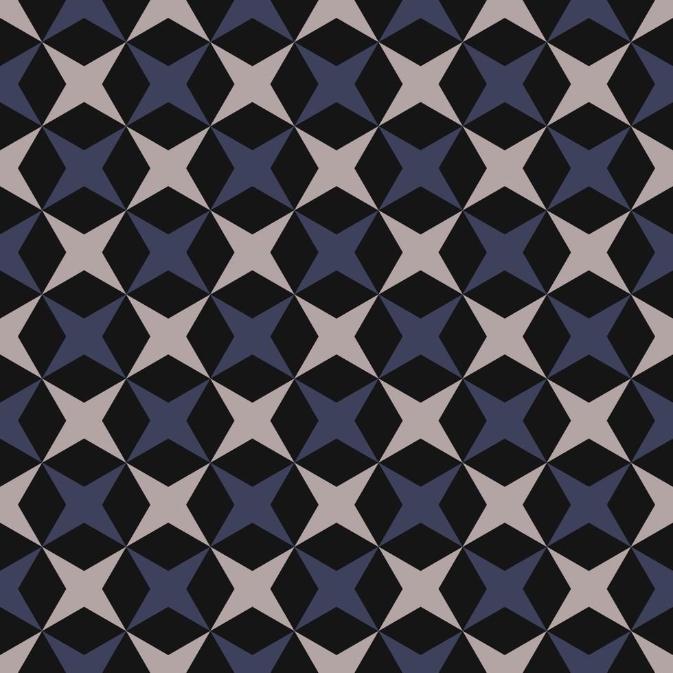 geometrisches Sterngitter nahtloses Muster auf schwarzem Hintergrund. modernes Halloween-Farbdesign. Verwendung für Stoffe, Textilien, Innendekorationselemente, Polster, Verpackungen. vektor