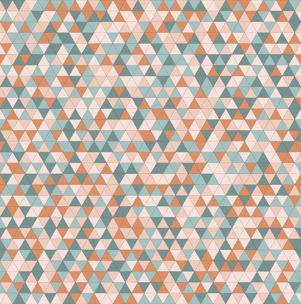 geometrisk liten triangel mosaik slumpmässig vintage etnisk färg sömlös bakgrund. Använd för omslag, mall, inredningselement, klädsel, omslag. vektor