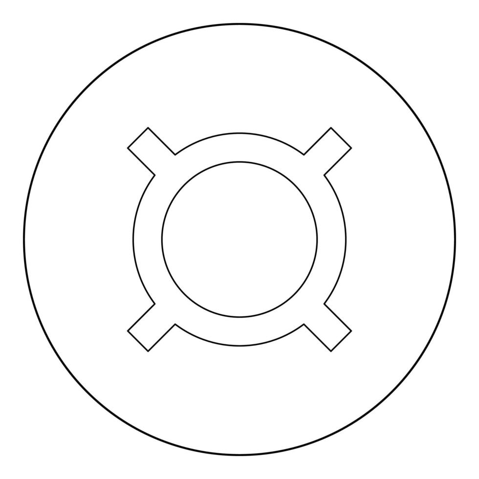 datorsymbol valfri valutaikon svart färg i cirkel vektor