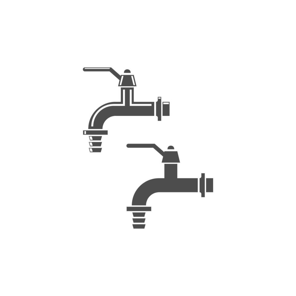 Wasserhahn-Icon-Design-Vorlage vektor