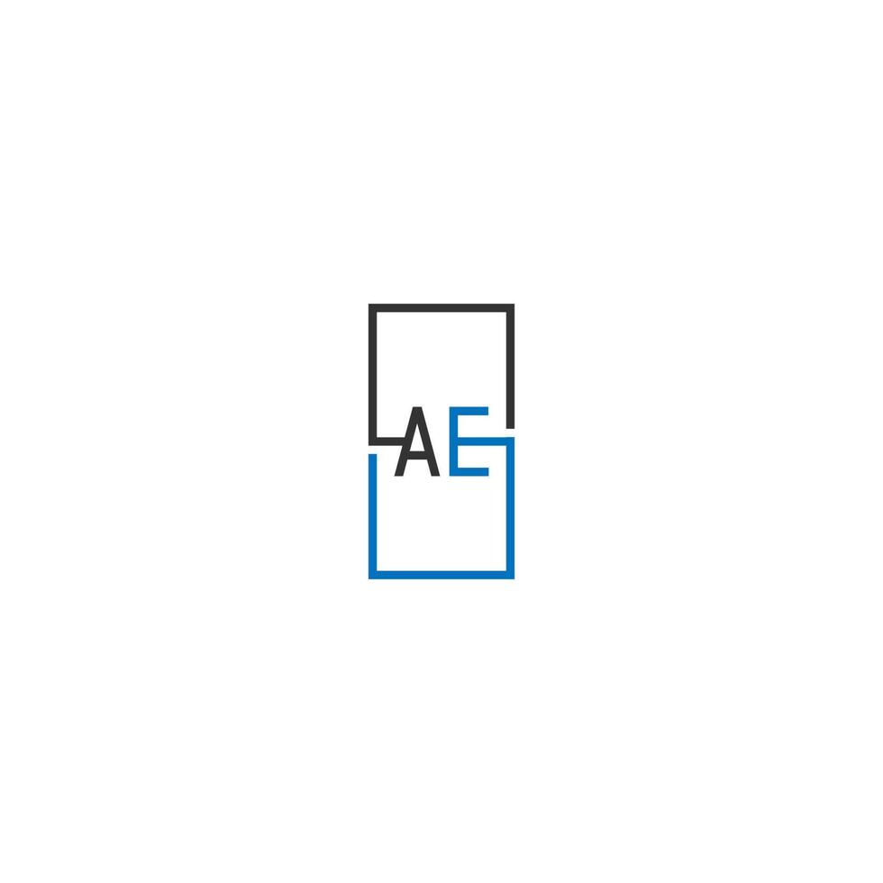 AE-Logo-Brief-Design-Konzept vektor