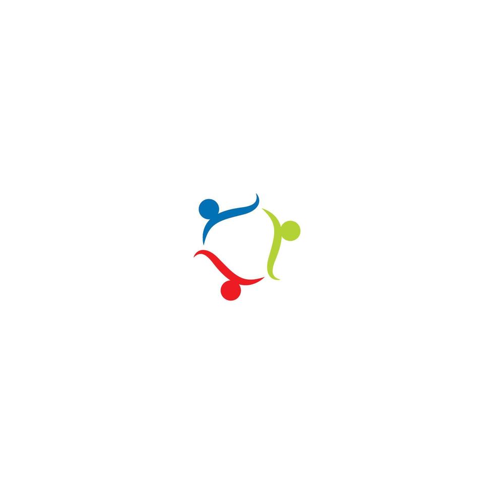 gemenskap, adoption ikon logotyp illustration vektor