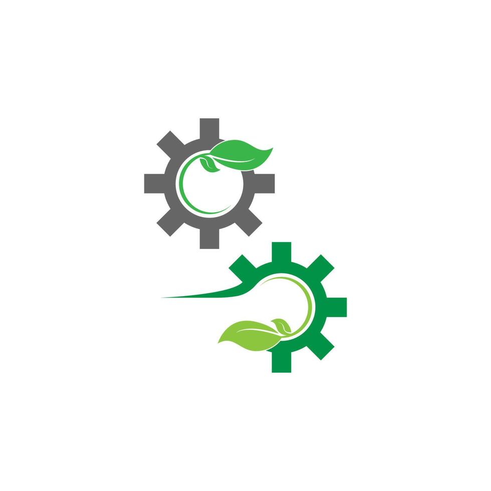 Zahnrad-Logo-Vorlage Vektor-Symbol-Illustration vektor