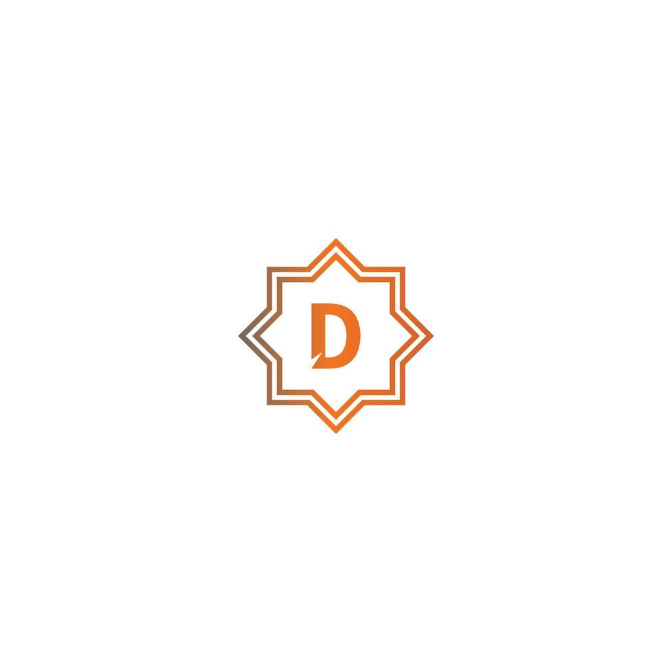 fyrkantig d logotyp bokstäver design vektor