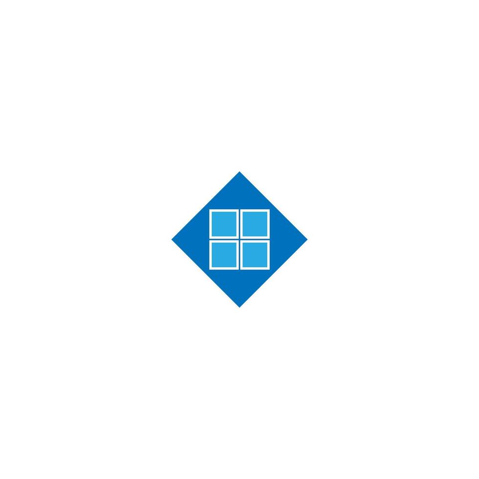 hus windows logotyp ikon vektor