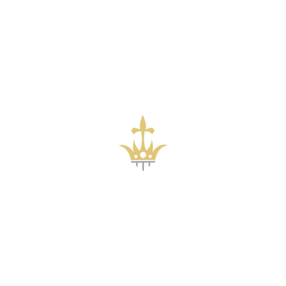 krona koncept logotyp ikon design vektor