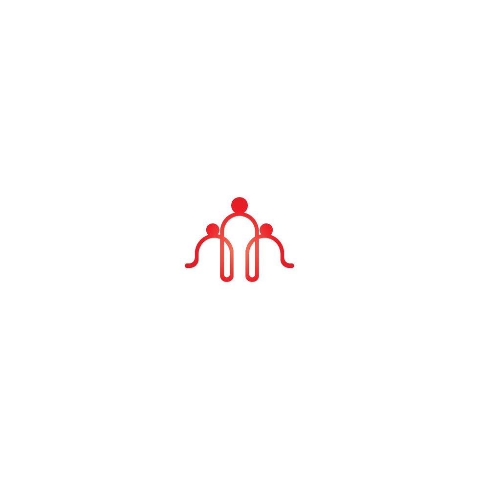 familj logotyp mall ikon vektor