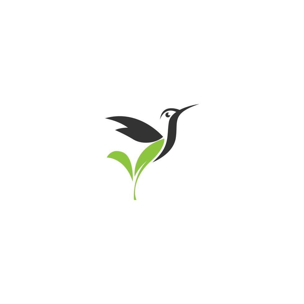 hummingbird logotyp ikon kreativ design vektor
