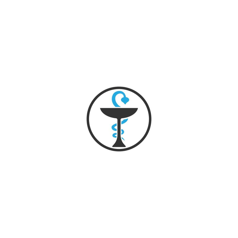 Apotheke-Symbol-Logo-Design vektor