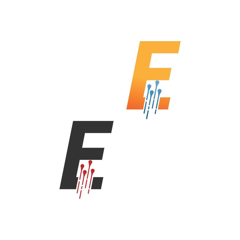bokstaven e enkel tech logotyp med kretslinjer stilikon vektor