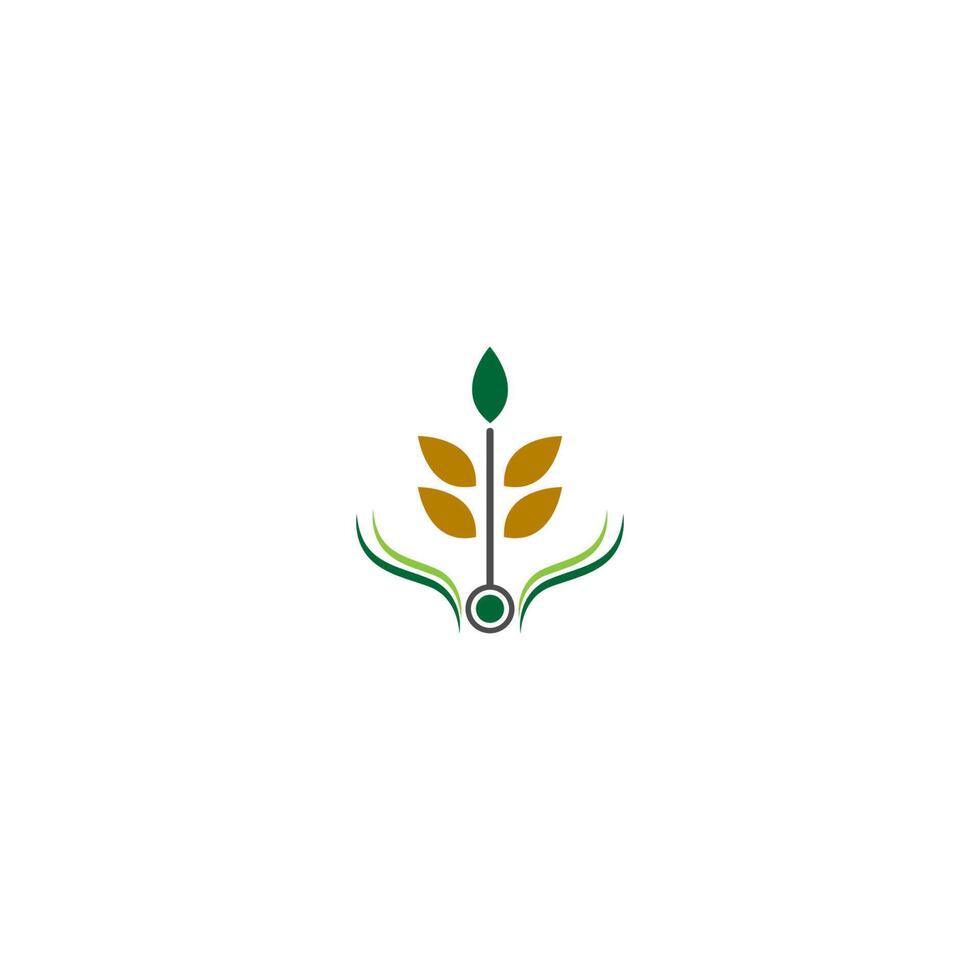 Reis-Logo-Icon-Konzept vektor