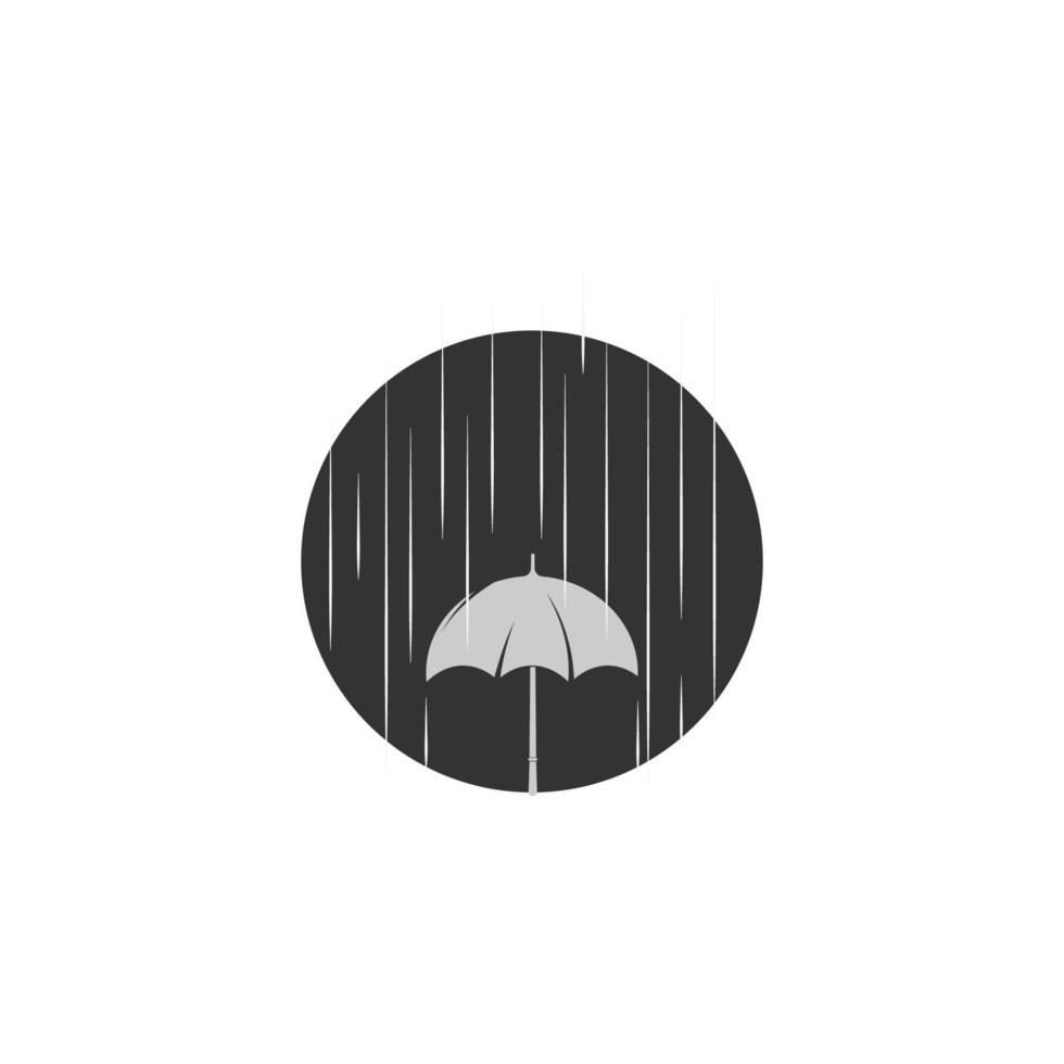 paraply logotyp ikon vektor