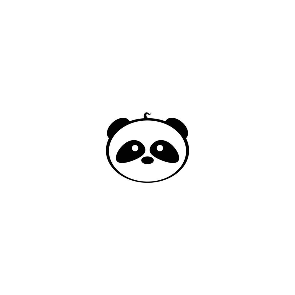 Panda-Symbol-Logo vektor