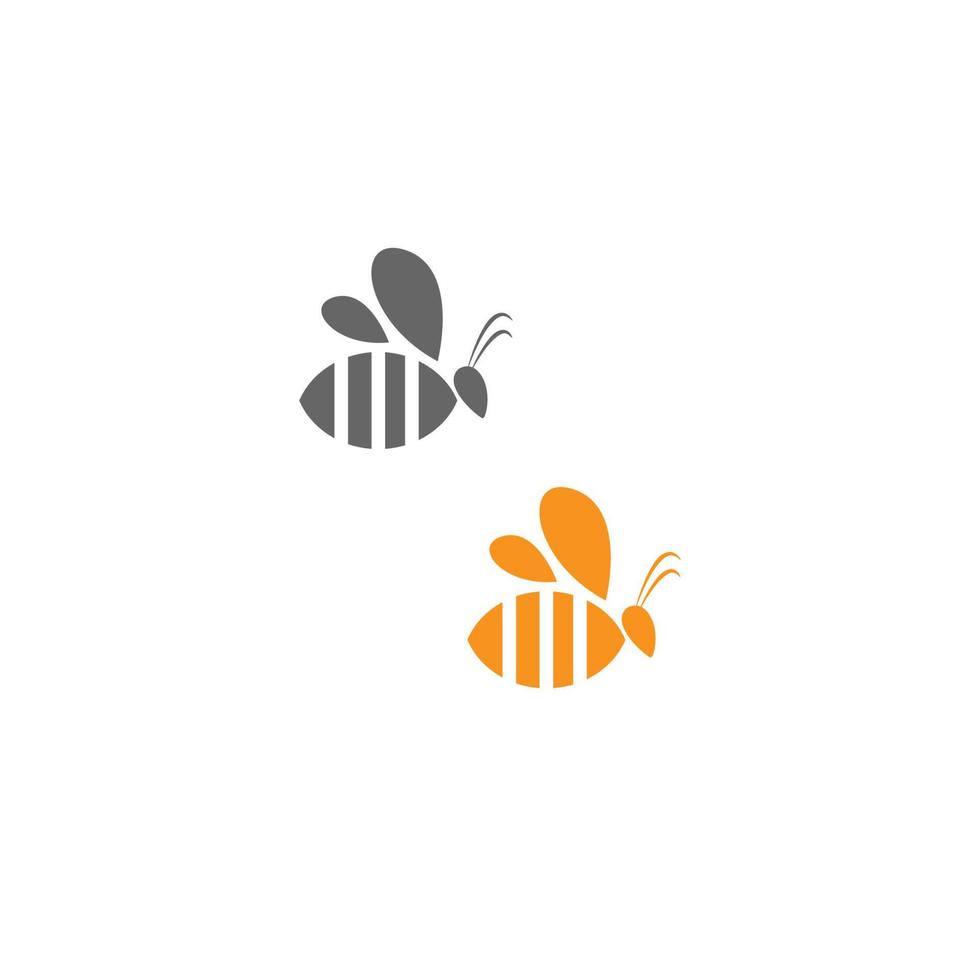 Biene Logo Symbol kreatives Design vektor