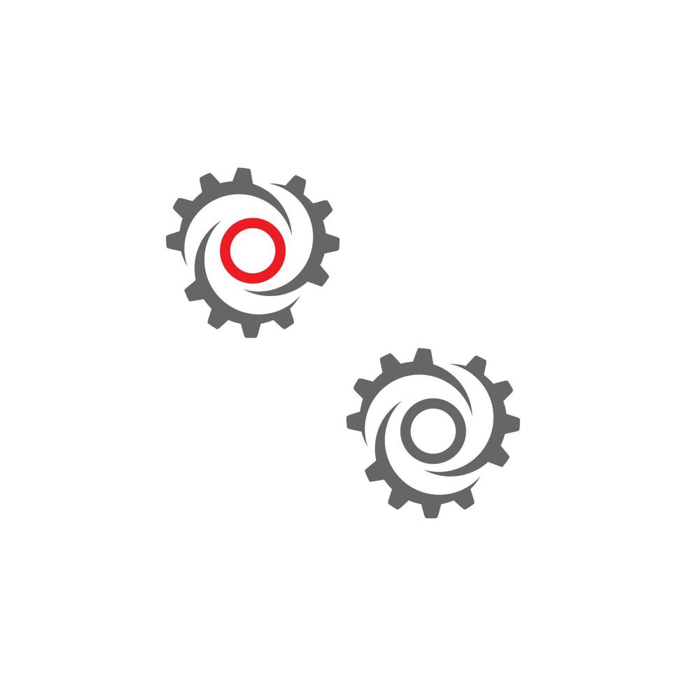Zahnrad-Logo-Vorlage Vektor-Symbol-Illustration vektor