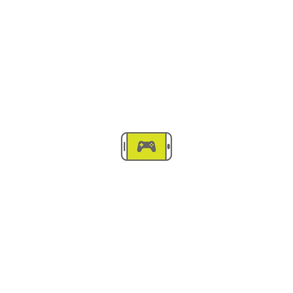 telefon ikon game pad logotyp vektor
