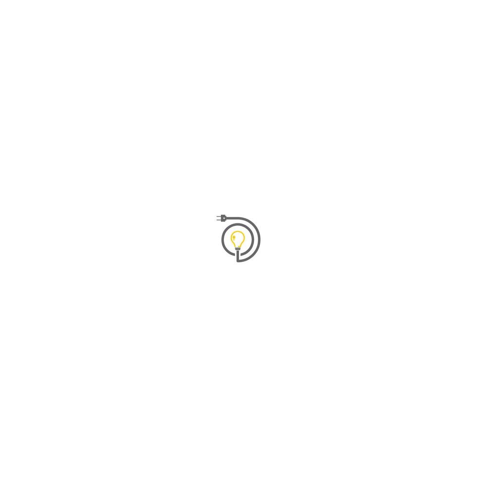 buchstabe o und lampe, bulp-logo vektor