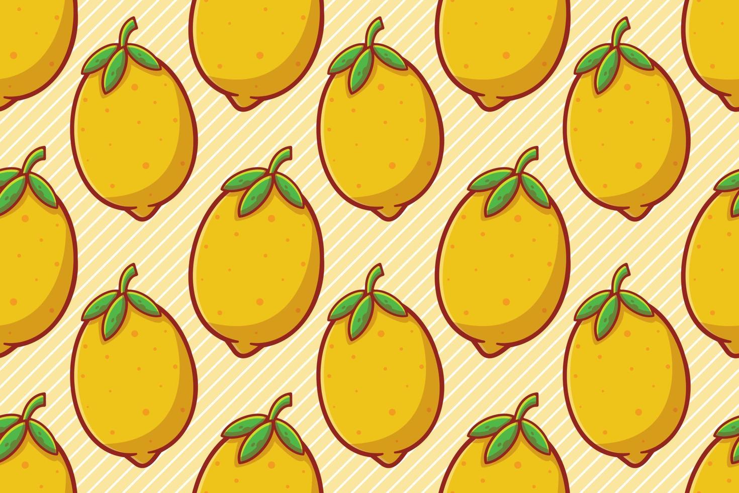 citron frukt seamless mönster vektorillustration vektor