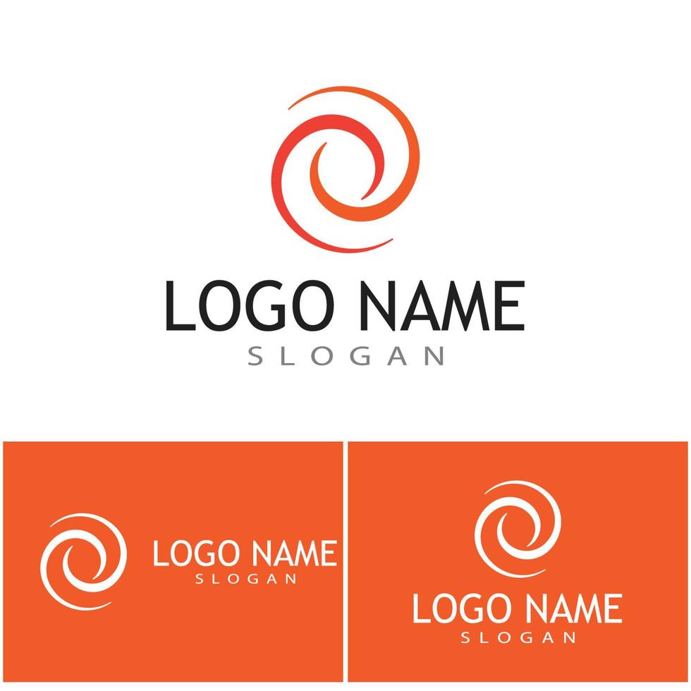 Spirale Logo Vorlage Vektor Symbol Natur