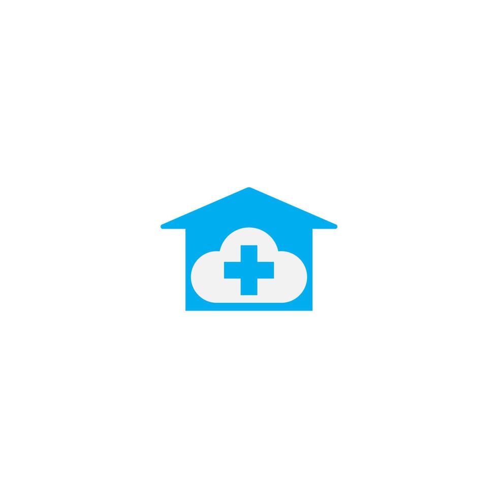 Cloud Home Care Konzept Logo-Symbol vektor