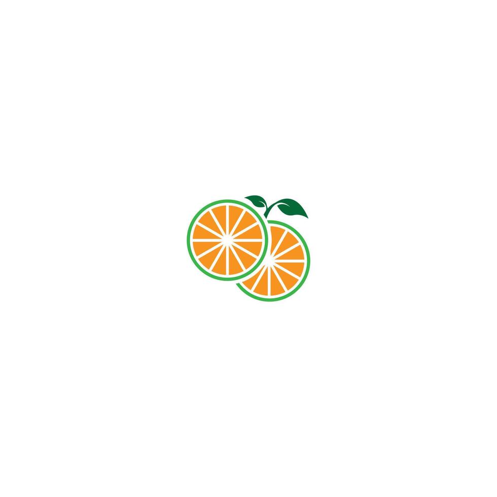 orange frukt logotyp illustration vektor