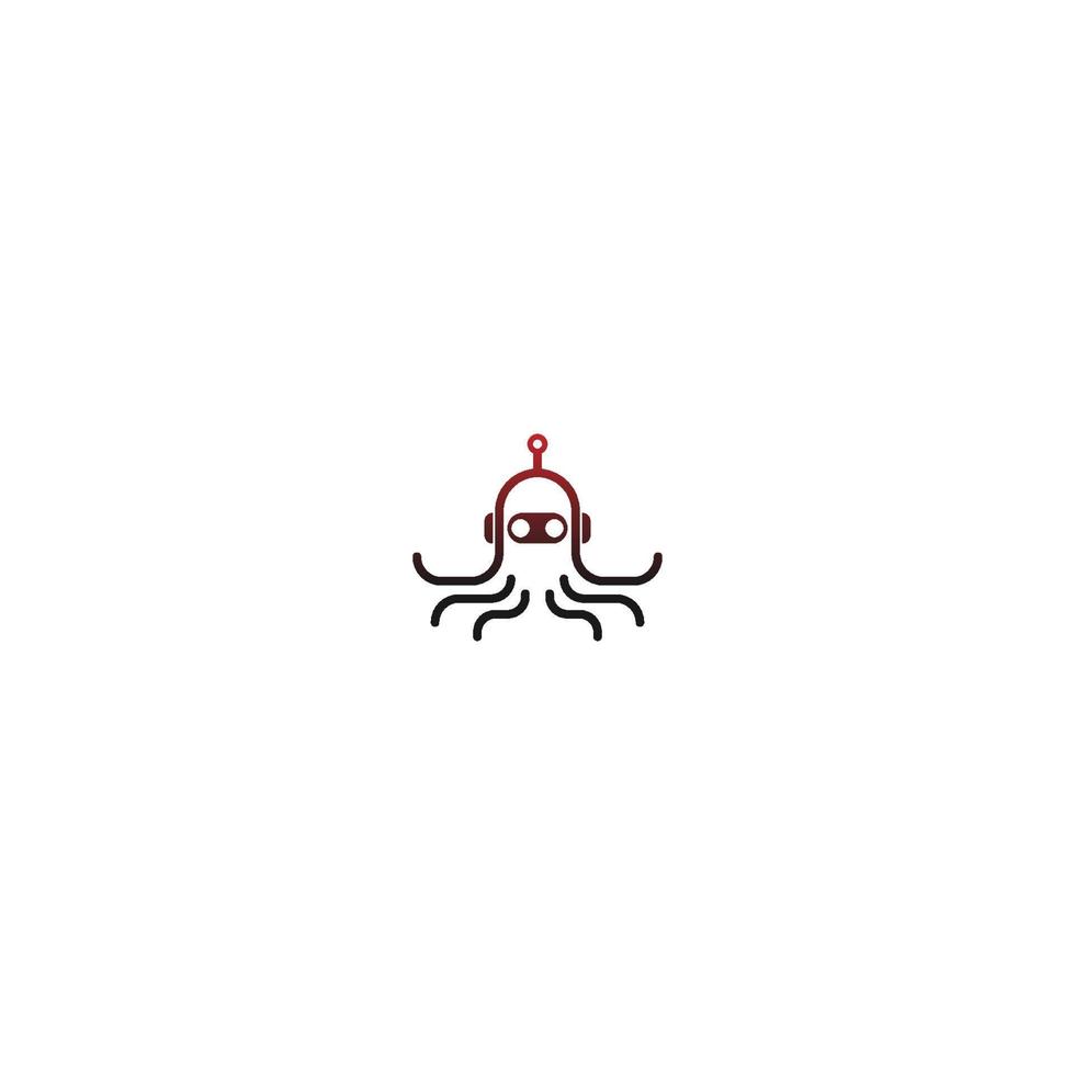 Oktopus-Logo-Symbolvektor vektor