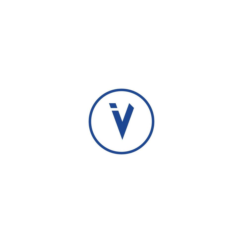 Buchstabe v Logo-Symbol, Social-Media-Konzept vektor